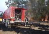 Incendio en la ribera del arroyo Salado