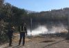 Aparatoso incendio al final del Bulevar de Jaén