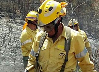 Otro incendio forestal en la Sierra de Marmolejo