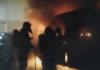 Incendio de un vehículo en la carretera de Circunvalación