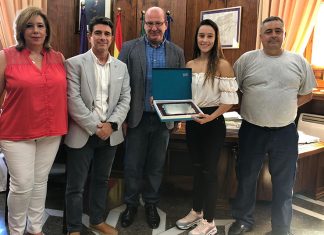 Recepción a la Campeona de España de kickboxing, la jiennense Patricia Herrera Martos «como reconocimiento a su trayectoria deportiva y humana»