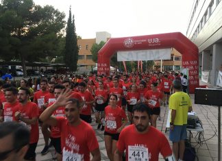 Juan Bautista Expósito y Lola Chiclana, ganadores de la IV Carrera Solidaria Universidad de Jaén