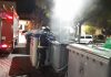 Tres contenedores fueron incendiados en Jaén