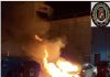Incendio de un coche estacionado en la calle Abogado de Oficio