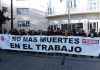 CC OO y UGT se concentran contra la última muerte laboral de Jaén