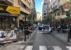 Aparatoso accidente en la calle Rastro