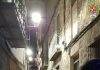 Derrumbe de la fachada de una vivienda en el casco antiguo