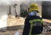 Incendio en una nave de Bélmez de la Moraleda