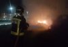 Incendio de los restos de poda