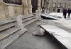 Intervención de Policía Local y Bomberos como consecuencia de las fuertes rachas de viento