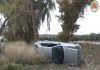 Espectacular accidente de circulación en el Vial de las Lagunillas