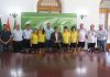 Recepción en la Diputación al Martos FS femenino tras lograr el ascenso a Segunda División