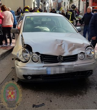 Accidente con dos heridos en Jaén