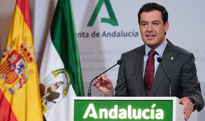 Moreno garantiza a Sánchez la lealtad de Andalucía y apela a la necesidad de preparar un plan para el cierre de fronteras