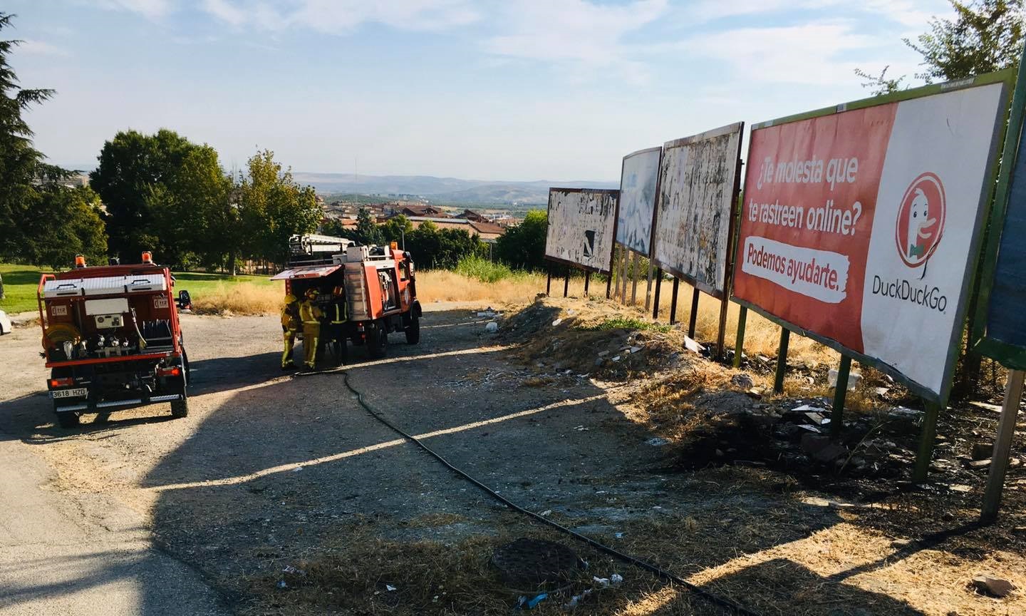 Incendio en la Ronda de los Derechos Humanos