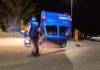 Accidente en la rotonda de la avenida de Barcelona