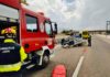 Accidente junto al hotel HO con una mujer herida que tuvo que ser evacuada