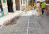 Reparación de los adoquines del Callejón del Conde