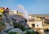 Incendio de basura en una vivienda abandonada en Jaén