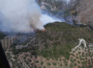 Incendio en Castillo de Locubín