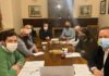 Reunión del jurado encargado de elegir al mejor de los trabajos para la imagen de la candidatura de la base logística del Ejército