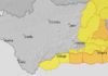 Avisos amarillos por viento en las comarcas de Cazorla y Segura