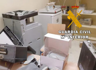 La Guardia Civil investiga a 5 personas como presuntas autoras de los delitos de robo y daños