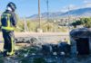 Incendio de un contenedor en Cerro Molina