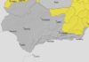 Alerta amarilla por lluvias para las comarcas de Cazorla y Segura