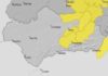 Alerta amarilla en las sierras de Jaén