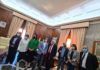 Julio Millán recibe en el Ayuntamiento al padre Ángel y a la directiva de Mensajeros de la Paz