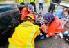 Accidente en la A-4 por el vuelco de un vehículo