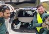 La Guardia Civil rescata un ejemplar de búho real que se encontraba herido en la autovía A-44