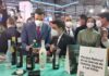El presidente de la Diputación recibe al presidente del Gobierno en el estand de Jaén en Fitur 2022