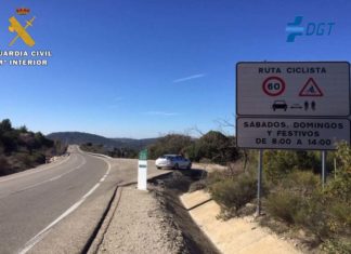 La Guardia Civil investiga a una persona que circulaba a 151 km/h en una vía limitada a 60 km/h