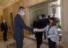 El Rey recibe en audiencia a los miembros de la Asamblea del Grupo de Ciudades Patrimonio de la Humanidad de España