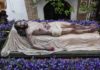 Procesión de La Soledad en la tarde del Viernes Santo
