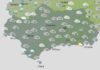 Cielos cubiertos con precipitaciones, más intensas y frecuentes en el litoral atlántico, el extremo oriental