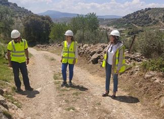 Visita técnica a los trabajos que se desarrollan en la vía pecuaria Colada Fraile-Valdepeñas