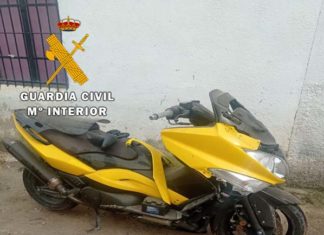 La Guardia Civil ha detenido a una persona como presunta autora de un Delito de Robo de una motocicleta