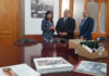 La vicepresidenta primera de la Diputación recibe en el Palacio Provincial al embajador de Egipto en España
