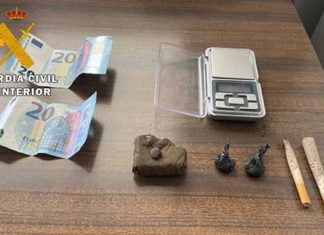 La Guardia Civil investiga a un menor por tráfico de drogas