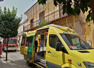 Herido un trabajador en un accidente laboral en las obras del Palacio del Ecijano de Andújar