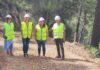 Intervención en los caminos forestales del Yelmo Chico en Segura