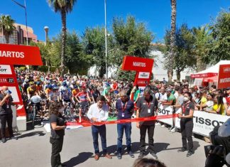 Martos en la salida de la 15 etapa de La Vuelta