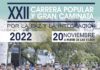 XXII Gran Carrera y Caminata por la Paz y la Integración que se celebrará el domingo 20 de noviembre