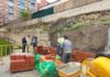 Reparación de un muro de contención que presentaba riesgo de derrumbe en el barrio de Las Fuentezuelas