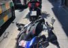 Accidente entre una moto y un turismo en el Gran Eje