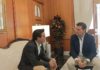 Reunión de trabajo del alcalde de Jaén en el Ayuntamiento de Córdoba