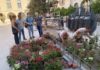 Embellecimiento ornamental que el Centro Especial de Empleo está realizando en la Plaza Deán Mazas